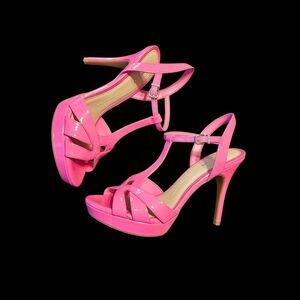 Gianni Bini Hot Pink Strappy Heels